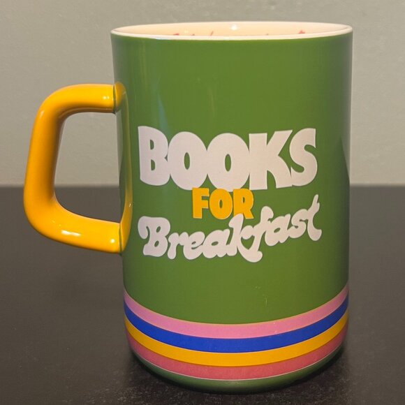 Ban.Do BOOKS FOR BREAKFAST Mug ~ Avid Reader ~ Book Club ~ Library ~ Bookish - Picture 4 of 9